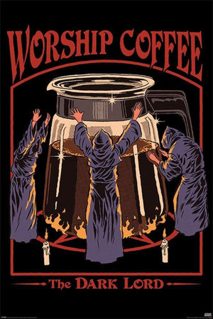 Pyramid Steven Rhodes Worship Coffee Poster 61x91,5cm | Yourdecoration.com