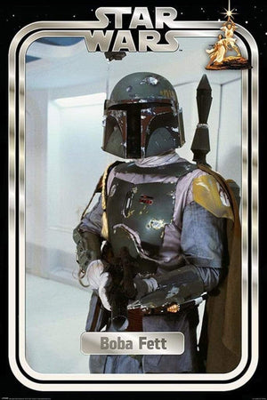 Pyramid Star Wars Boba Fett Retro Packaging Poster 61x91,5cm | Yourdecoration.com