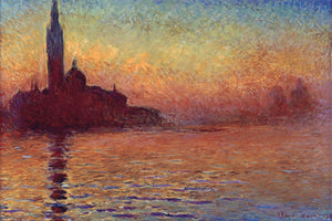 Pyramid Claude Monet San Giorgio Maggiore at Dusk Poster 91,5x61cm | Yourdecoration.com