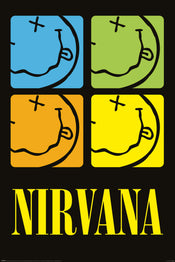 Pyramid Pp35032 Nirvana Smiley Squares Poster 61X91-5cm | Yourdecoration.com