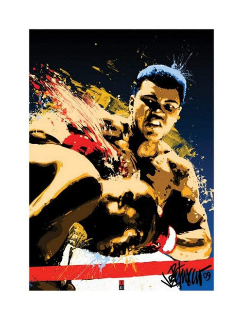 Pyramid Muhammad Ali Sting Petruccio Art Print 60x80cm | Yourdecoration.com