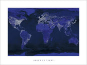 Pyramid Earth by Night Art Print 60x80cm | Yourdecoration.com