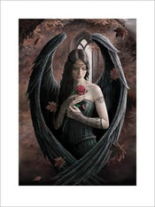 Pyramid Anne Stokes Angel Rose Art Print 60x80cm | Yourdecoration.com