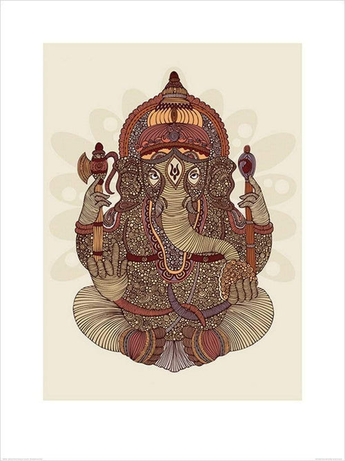 Pyramid Valentina Ramos Ganesha Art Print 60x80cm | Yourdecoration.com