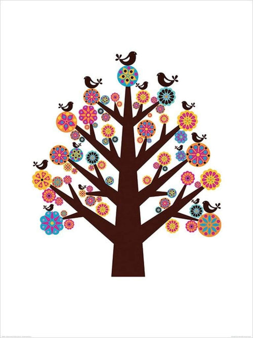 Pyramid Valentina Ramos Tree of Flowers Art Print 60x80cm | Yourdecoration.com