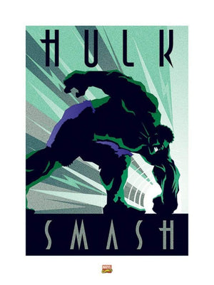 Pyramid Marvel Deco Hulk Art Print 60x80cm | Yourdecoration.com