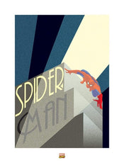 Pyramid Marvel Deco SpiderMan Building Art Print 60x80cm | Yourdecoration.com