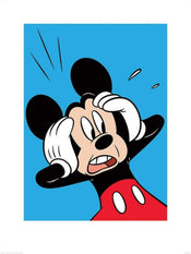 Pyramid Mickey Mouse Shocked Art Print 60x80cm | Yourdecoration.com