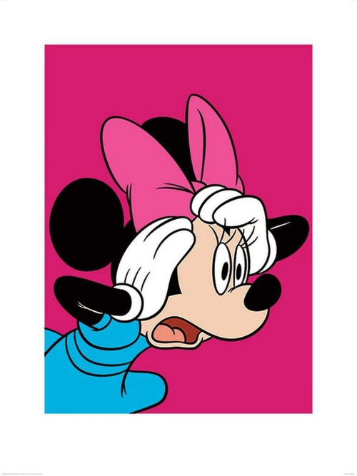 Pyramid Minnie Mouse Shocked Art Print 60x80cm | Yourdecoration.com