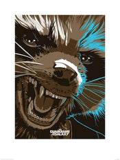 Pyramid Guardians of The Galaxy Rocket Raccoon Art Print 60x80cm | Yourdecoration.com