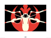 Pyramid Star Wars Episode VII xWing Pop Art Art Print 60x80cm | Yourdecoration.com