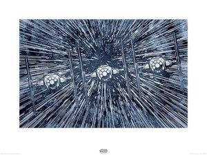 Pyramid Star Wars Episode VII TIE Fighters Art Print 60x80cm | Yourdecoration.com