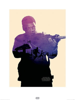 Pyramid Star Wars Episode VII Finn Tri Art Print 60x80cm | Yourdecoration.com