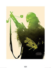 Pyramid Star Wars Episode VII Chewbacca Tri Art Print 60x80cm | Yourdecoration.com