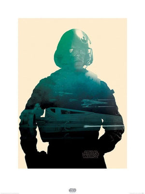 Pyramid Star Wars Episode VII Poe Tri Art Print 60x80cm | Yourdecoration.com