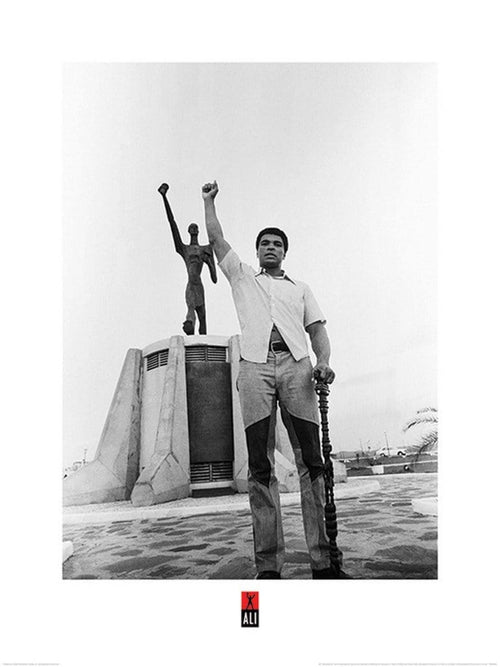 Pyramid Muhammad Ali Black Power Salute Art Print 60x80cm | Yourdecoration.com