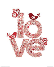 Pyramid Valentina Ramos Red Love Art Print 40x50cm | Yourdecoration.com