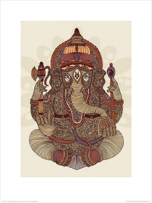 Pyramid Valentina Ramos Ganesha Art Print 30x40cm | Yourdecoration.com