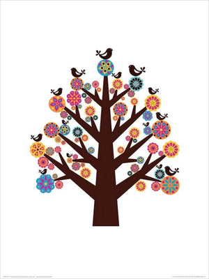 Pyramid Valentina Ramos Tree of Flowers Art Print 30x40cm | Yourdecoration.com