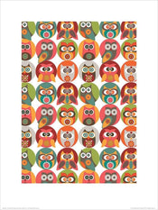 Pyramid Valentina Ramos Owls Family Art Print 30x40cm | Yourdecoration.com