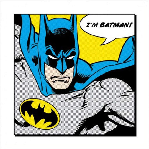 Pyramid Batman Im Batman Art Print 40x40cm | Yourdecoration.com