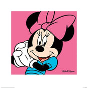 Pyramid Minnie Mouse Pink Art Print 40x40cm | Yourdecoration.com