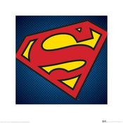 Pyramid DC Comics Superman Symbol Art Print 40x40cm | Yourdecoration.com