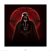 Pyramid Star Wars Rogue One Darth Vader and Death Star Art Print 40x40cm | Yourdecoration.com