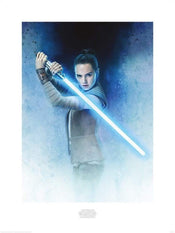 Pyramid Star Wars The Last Jedi Rey Lightsaber Guard Art Print 60x80cm | Yourdecoration.be