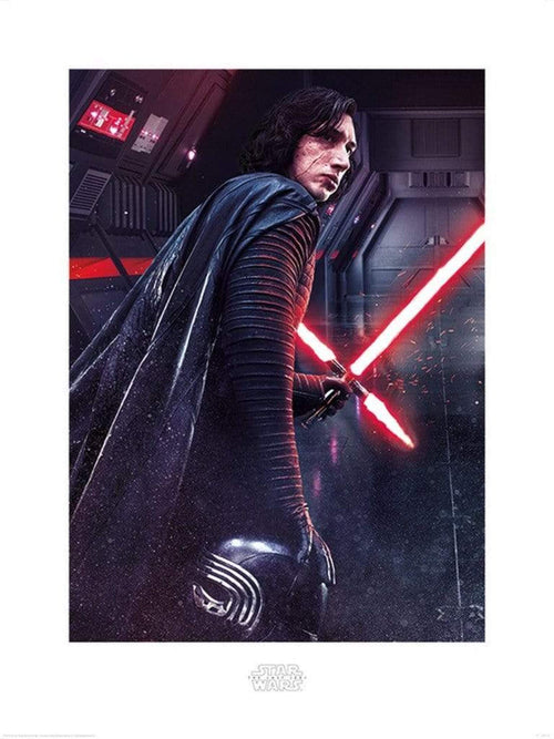 Pyramid Star Wars The Last Jedi Kylo Ren Rage Art Print 60x80cm | Yourdecoration.com