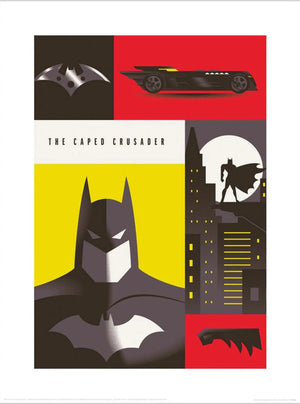 Pyramid Ppr54292 Warner Bros The Caped Crusader Kunstdruk 30X40cm | Yourdecoration.com