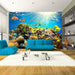 Wall Mural - Underwater Land 350x245cm - Non-Woven Murals