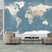 Wall Mural - Vintage World Map 250x175cm - Non-Woven Murals