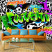 Wall Mural - Football Graffiti 100x70cm - Non-Woven Murals