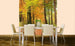 Dimex Autumn Forest Wall Mural 225x250cm 3 Panels Ambiance | Yourdecoration.com