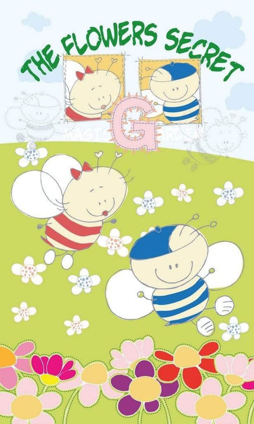 Dimex Baby Bees Wall Mural 150x250cm 2 Panels | Yourdecoration.com