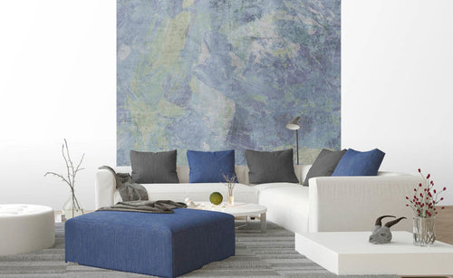 Dimex Blue Painting Abstract Wall Mural 225x250cm 3 Panels Ambiance | Yourdecoration.com