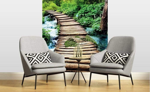 Dimex Boardwalk Wall Mural 225x250cm 3 Panels Ambiance | Yourdecoration.com