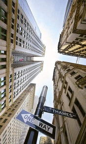 Dimex Broadway Skyscrapers Wall Mural 150x250cm 2 Panels | Yourdecoration.com