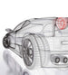 Dimex Car Model Light Wall Mural 225x250cm 3 Panels | Yourdecoration.com