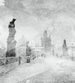 Dimex Charles Bridge Abstract II Wall Mural 225x250cm 3 Panels | Yourdecoration.com