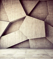 Dimex Concrete Background Wall Mural 225x250cm 3 Panels | Yourdecoration.com