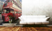 Dimex Double Decker Bus Wall Mural 150x250cm 2 Panels Ambiance | Yourdecoration.com