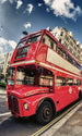 Dimex Double Decker Bus Wall Mural 150x250cm 2 Panels | Yourdecoration.com