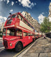 Dimex Double Decker Bus Wall Mural 225x250cm 3 Panels | Yourdecoration.com