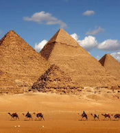 Dimex Egypt Pyramid Wall Mural 225x250cm 3 Panels | Yourdecoration.com