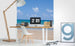 Dimex Empty Beach Wall Mural 225x250cm 3 Panels Ambiance | Yourdecoration.com