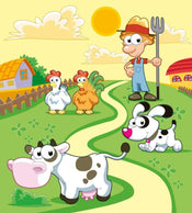 Dimex Farm Wall Mural 225x250cm 3 Panels | Yourdecoration.com