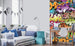 Dimex Graffiti Art Wall Mural 150x250cm 2 Panels Ambiance | Yourdecoration.com