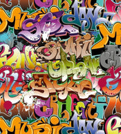 Dimex Graffiti Art Wall Mural 225x250cm 3 Panels | Yourdecoration.com